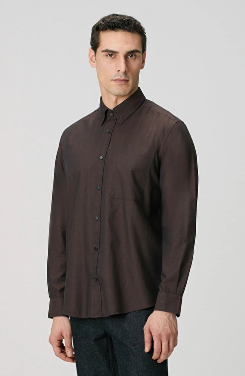 MEN'S Brown Oxford Shirt