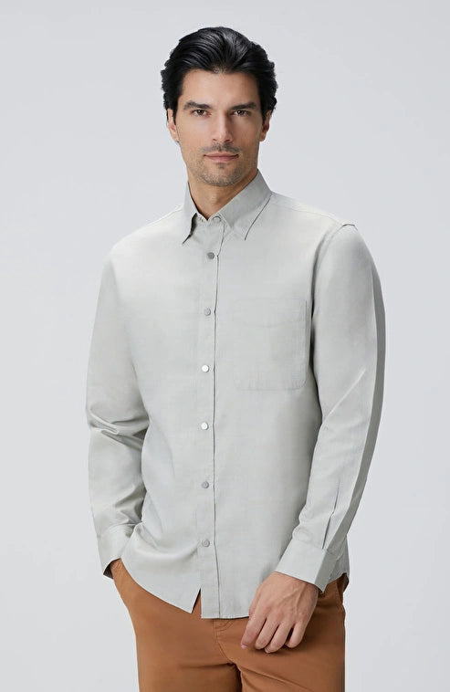 MEN'S Light Khaki Oxford Shirt
