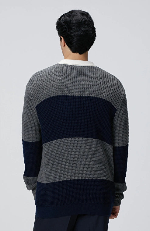 MEN'S Gray Knitted Sweater