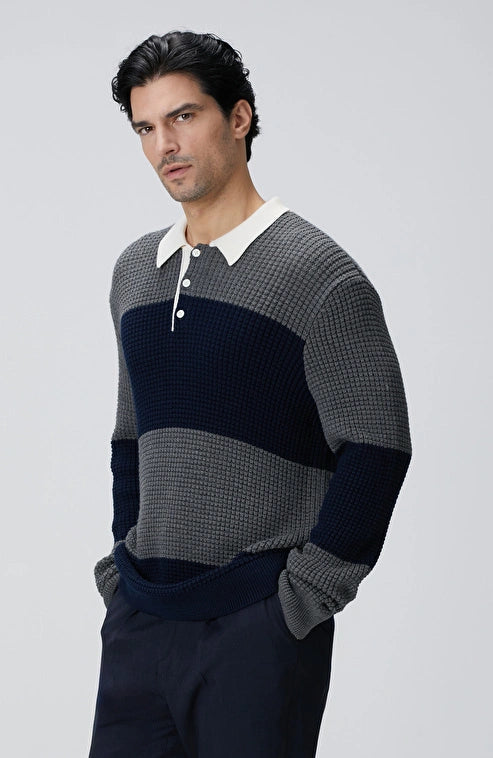 MEN'S Gray Knitted Sweater