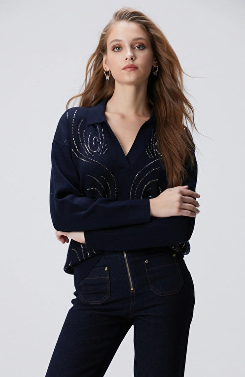 WOMEN'S Dark Navy Sweater