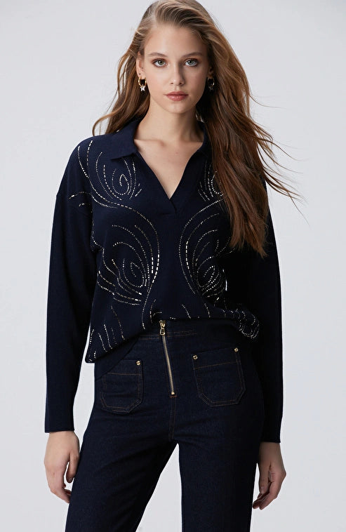 WOMEN'S Dark Navy Sweater