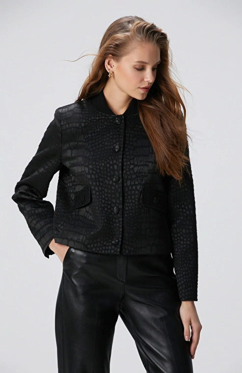 WOMEN'S Black Wool Blend Coat