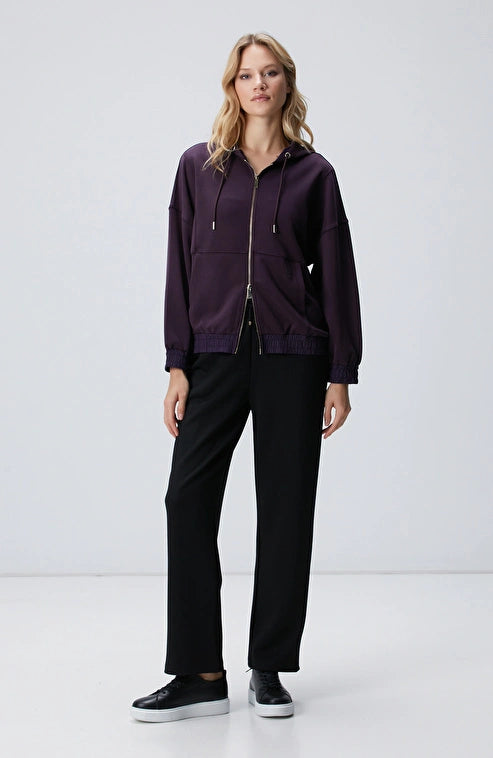 WOMEN'S Purple Modal Blend Sweatshirt