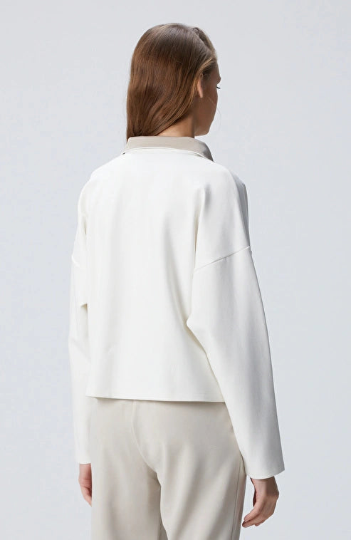 WOMEN'S N-Tech Off-White Sweatshirt