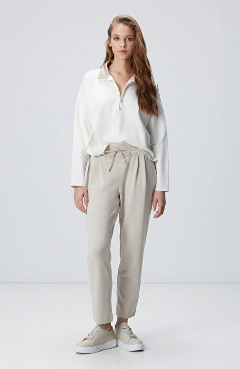 WOMEN'S N-Tech Off-White Sweatshirt