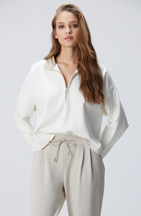 WOMEN'S N-Tech Off-White Sweatshirt