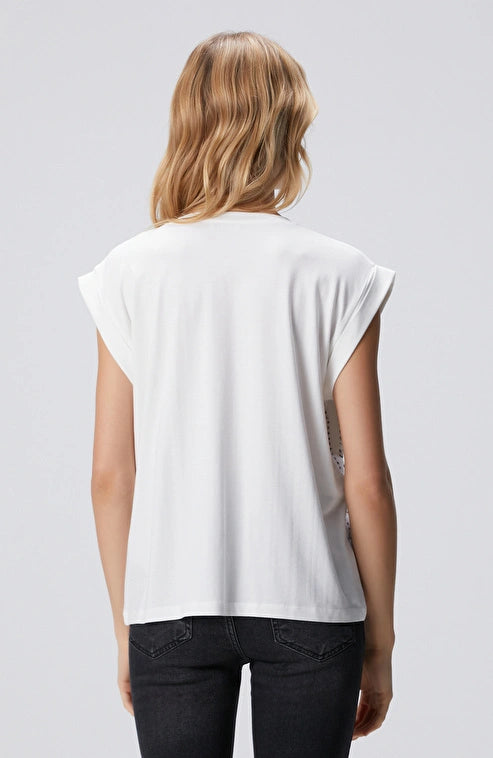 WOMEN'S Off-White Stone Printed T-shirt
