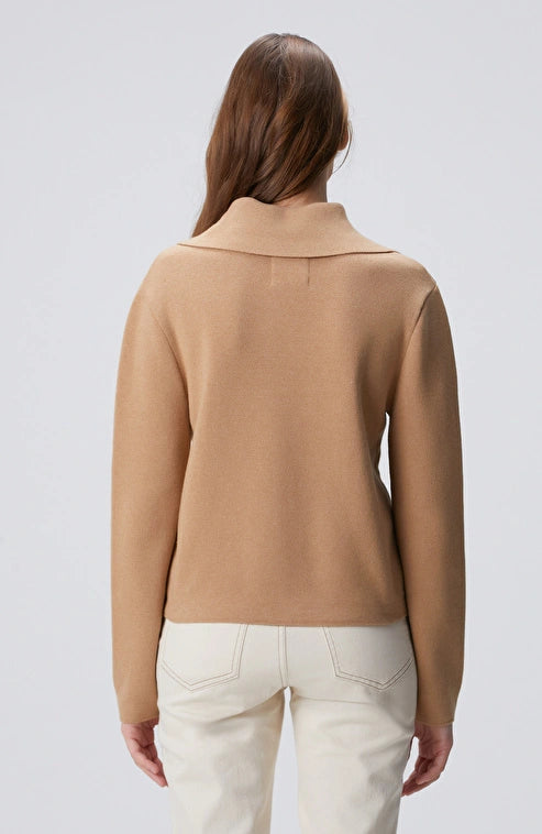 WOMEN'S Limited Camel Wool Blend Cardigan