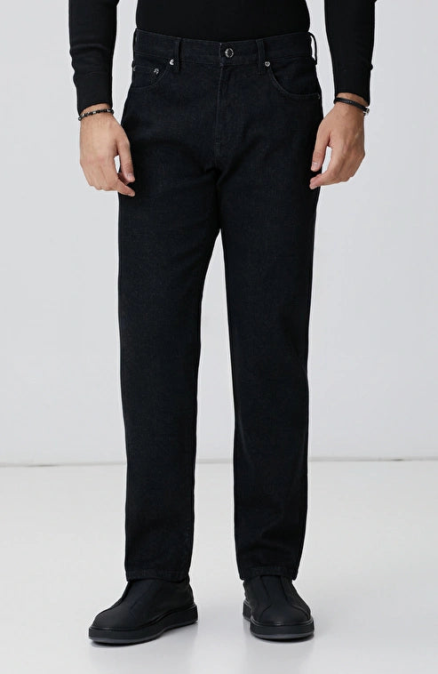 MEN'S Black Cashmere Touch Denim Pants