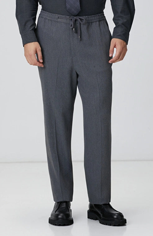 MEN'S Gray Lyocell Trousers