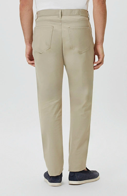 MEN'S N-Tech Beige Knitted Trousers with Elastic Waistband