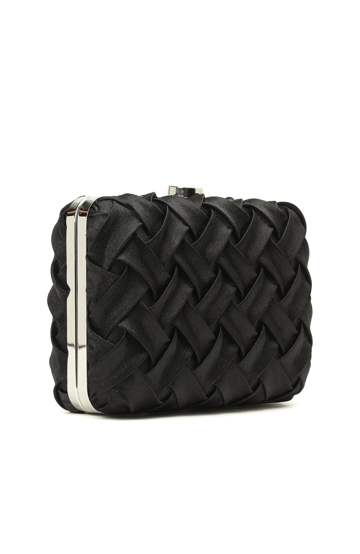 WOMEN'S Black Knit Detailed Women's Clutch