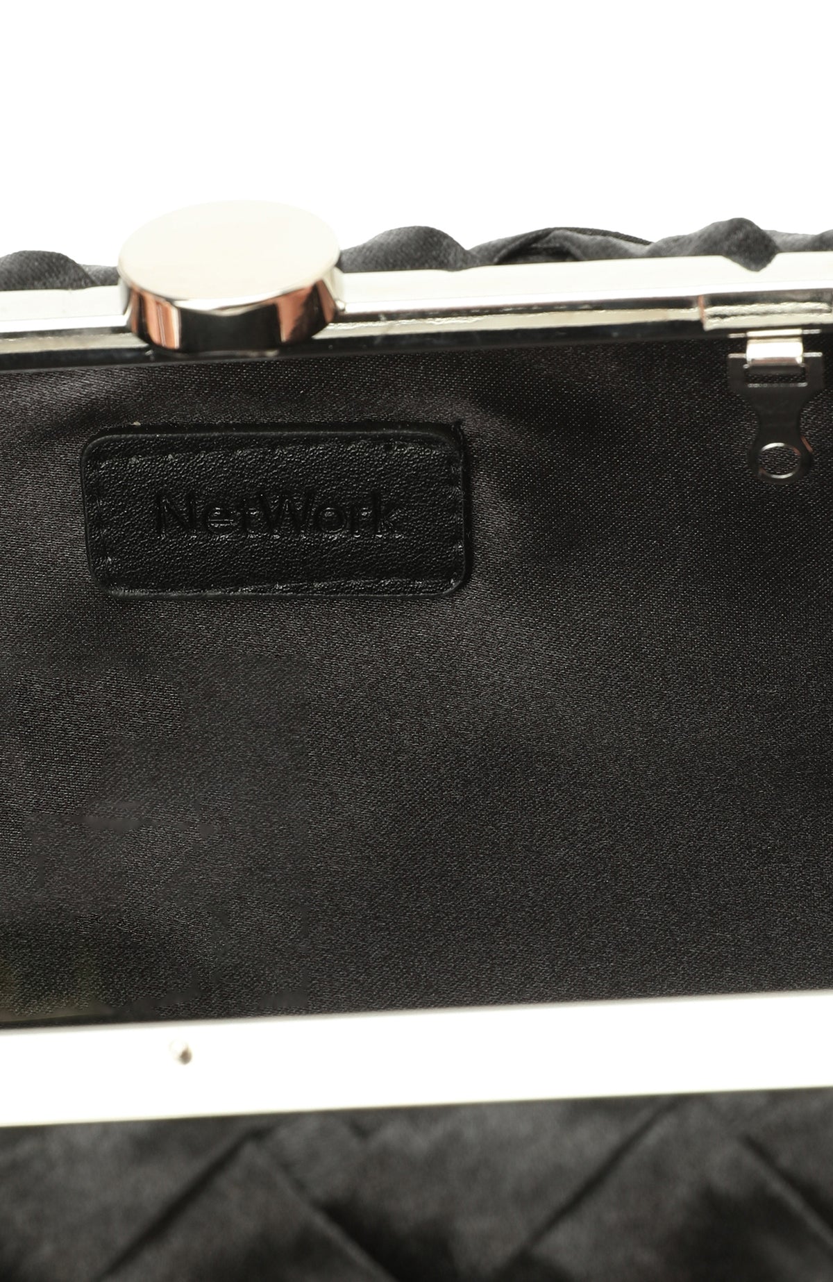 WOMEN'S Black Knit Detailed Women's Clutch