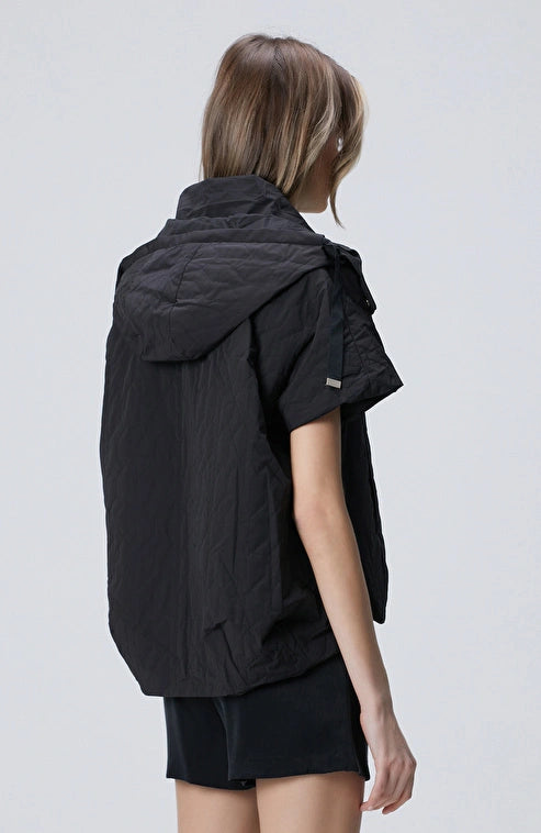 WOMEN'S N-Tech Black Quilted Casual Vest