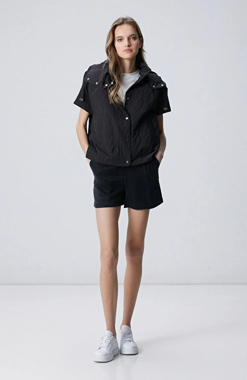 WOMEN'S N-Tech Black Quilted Casual Vest