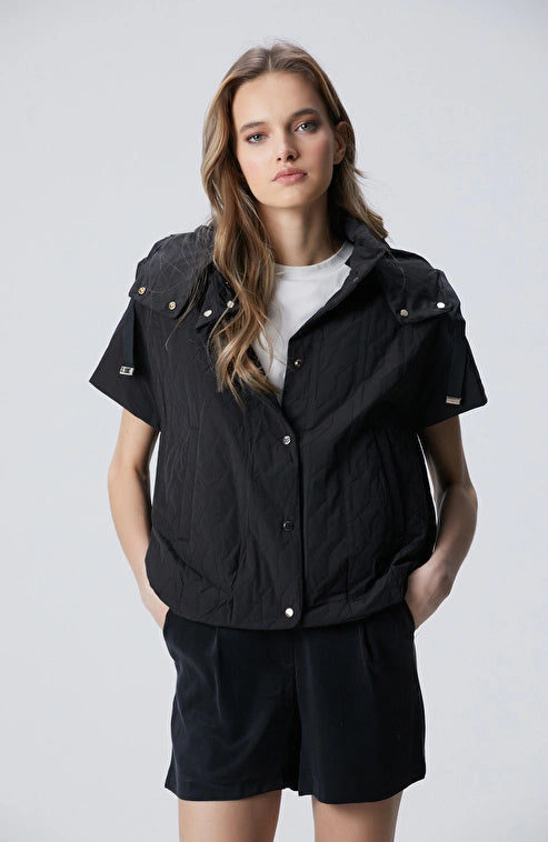 WOMEN'S N-Tech Black Quilted Casual Vest