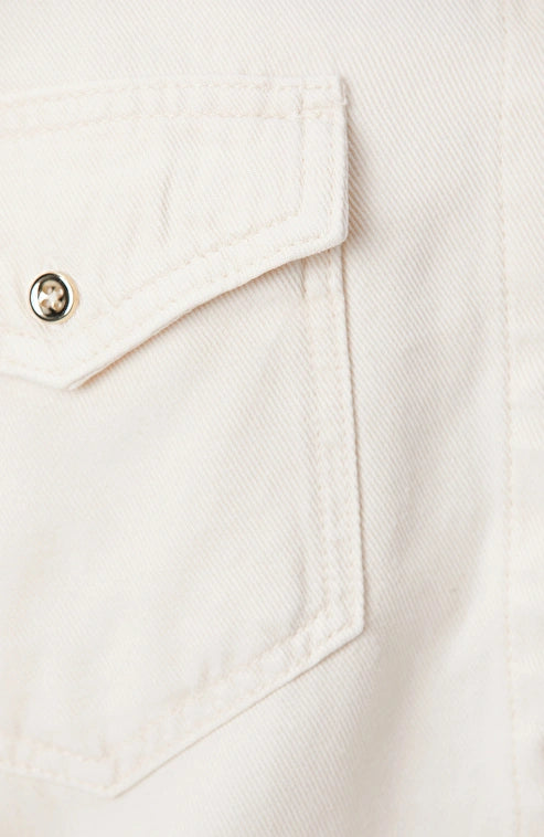 WOMEN'S Off-White Tencel Blend Denim Shirt