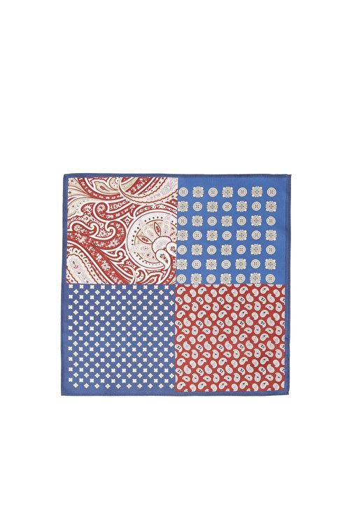 Colorful Patterned Silk Handkerchief
