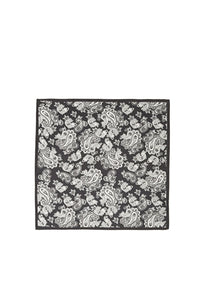 Black Shawl Pattern Silk Handkerchief