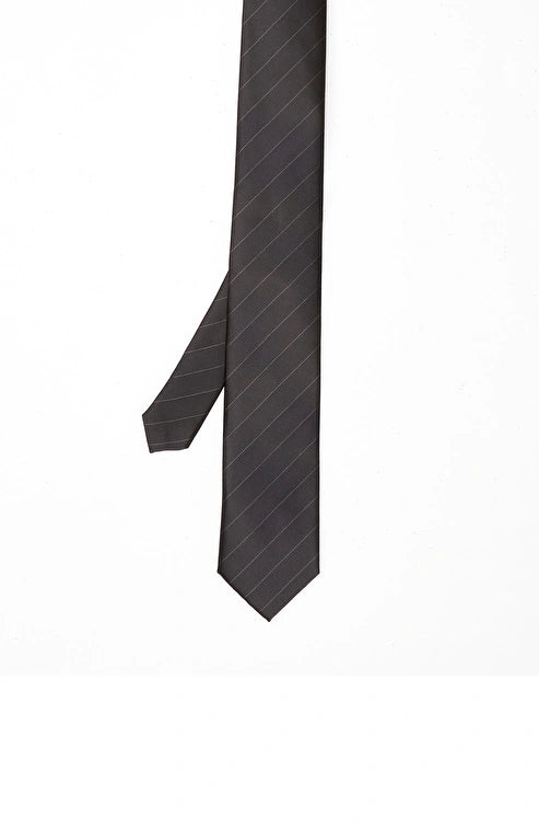 MEN'S Black Striped Tie