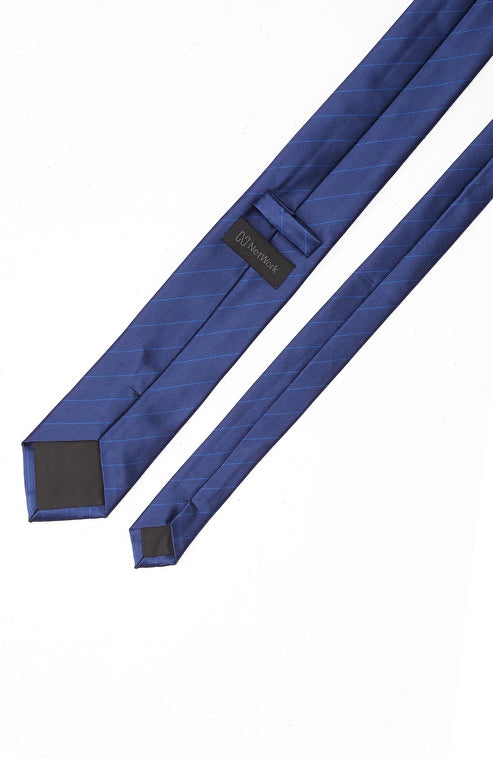 MEN'S Navy Striped Tie