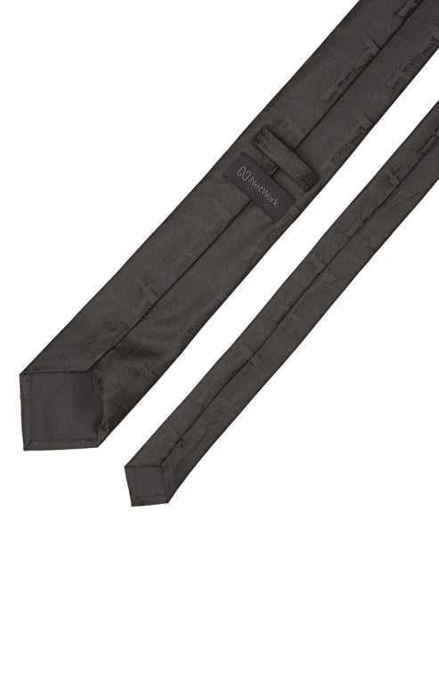 MEN'S Black Patterned Tie