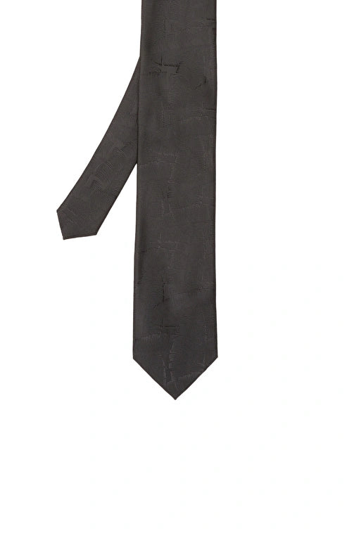 MEN'S Black Patterned Tie