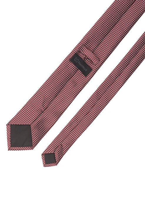 MEN'S Burgundy Patterned Tie