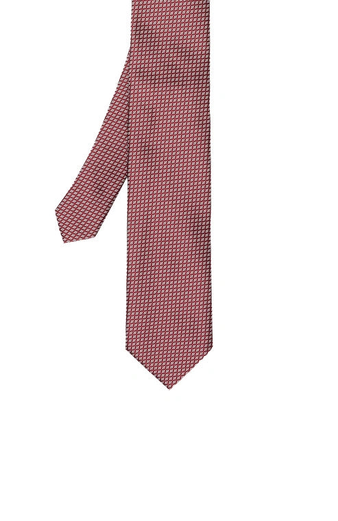 MEN'S Burgundy Patterned Tie
