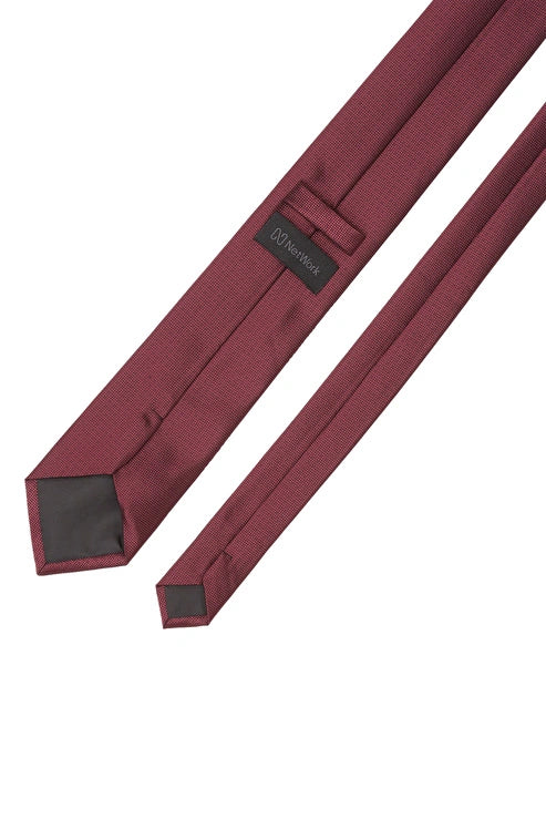 MEN'S Burgundy Patterned Tie