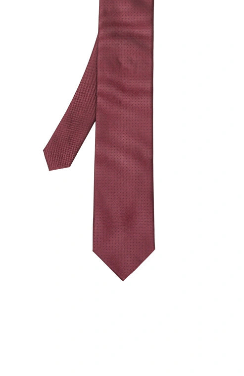 MEN'S Burgundy Patterned Tie
