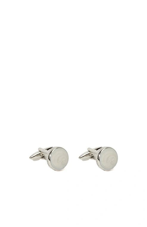 White Cufflinks