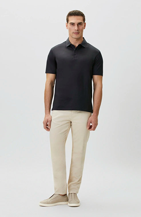 MEN'S Non-Iron Polo Neck Black T-shirt