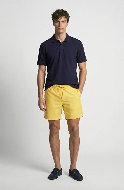 MEN'S Navy Blue Polo Piqué T-Shirt