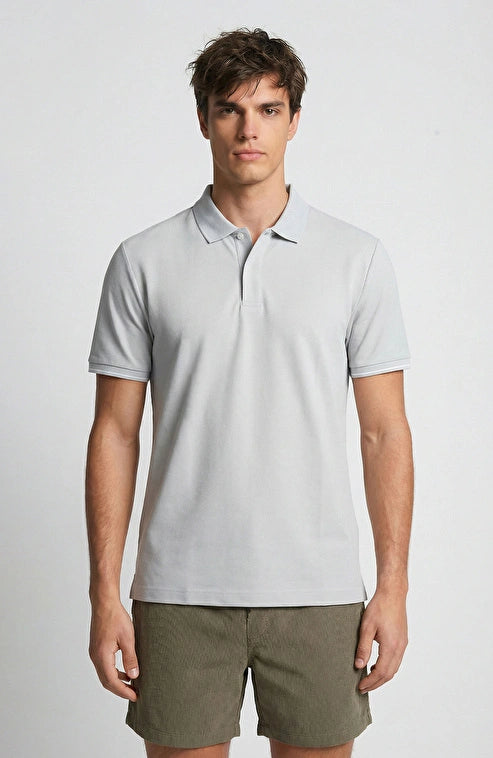 MEN'S Mint Polo Collar Piqué T-Shirt
