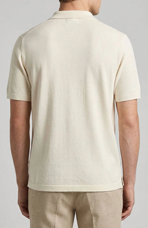 MEN'S Beige Limited Silk Blend Knit Sweater