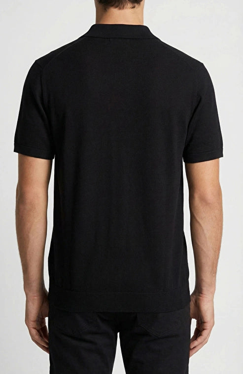 MEN'S Limited Black Silk Blend Knit Sweater