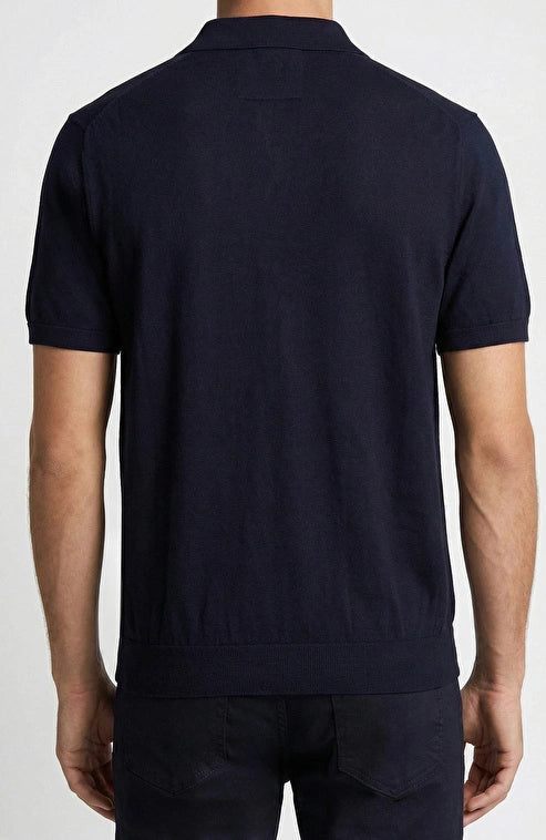 MEN'S Limited Navy Blue Silk Blend Knit Sweater