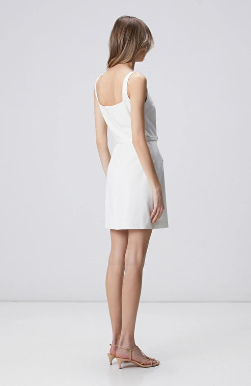 WOMEN'S N-Green Off-White Mini Dress