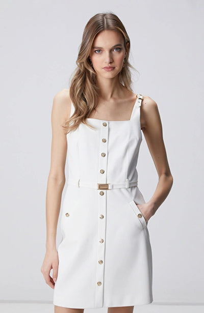 WOMEN'S N-Green Off-White Mini Dress
