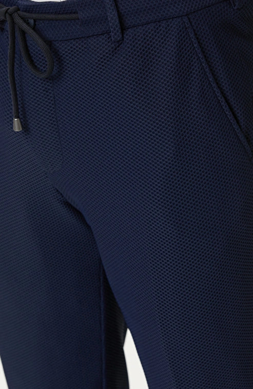MEN'S N-Tech Navy Blue Knitted Trousers