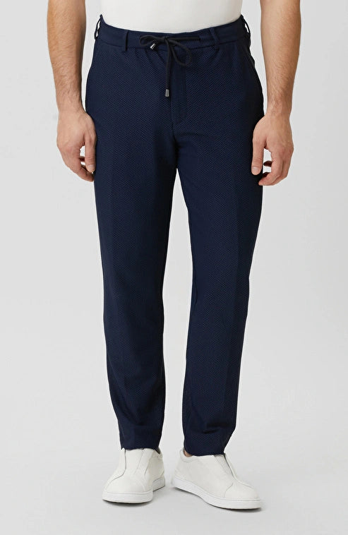 MEN'S N-Tech Navy Blue Knitted Trousers