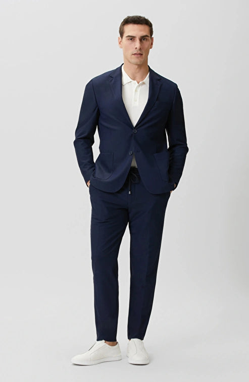 MEN'S N-Tech Navy Blue Knitted Trousers