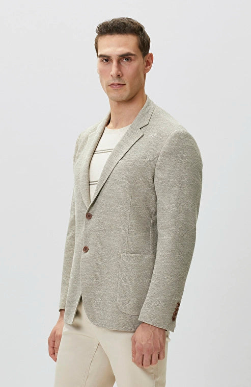 MEN'S Beige Knitted Jacket