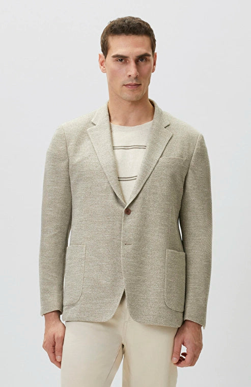 MEN'S Beige Knitted Jacket