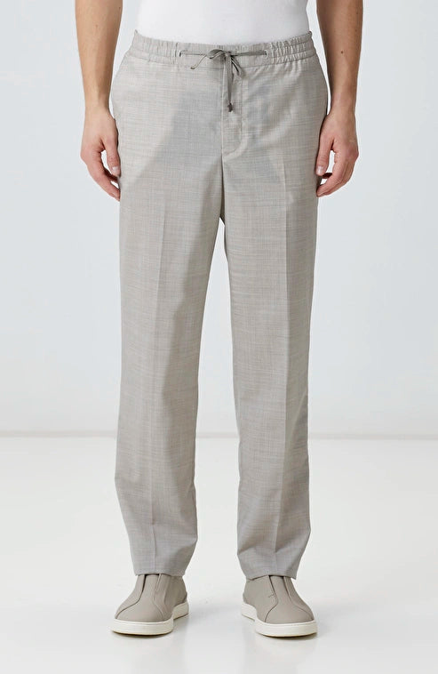 MEN'S Limited Edition Beige Wool Trousers
