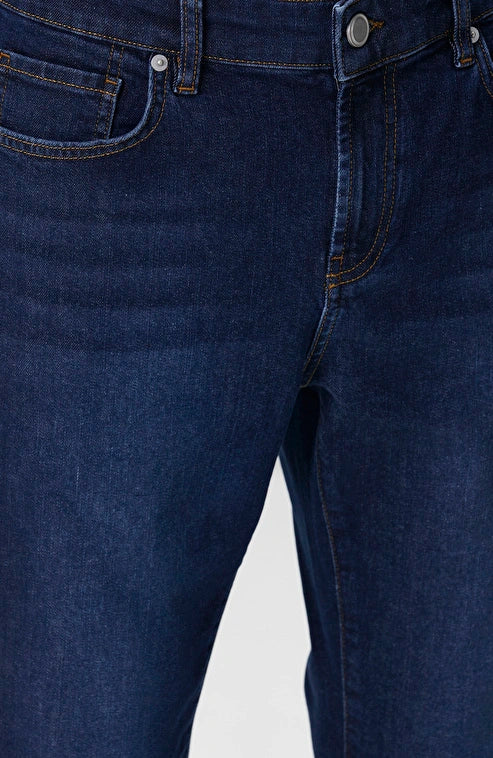 MEN'S N-Green Navy Straight Leg Denim Trousers