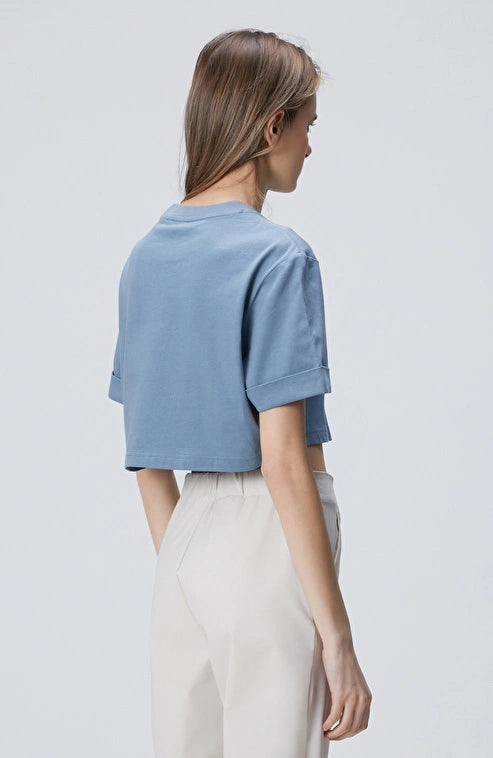 WOMEN'S N-Tech Blue Trim Detail T-shirt