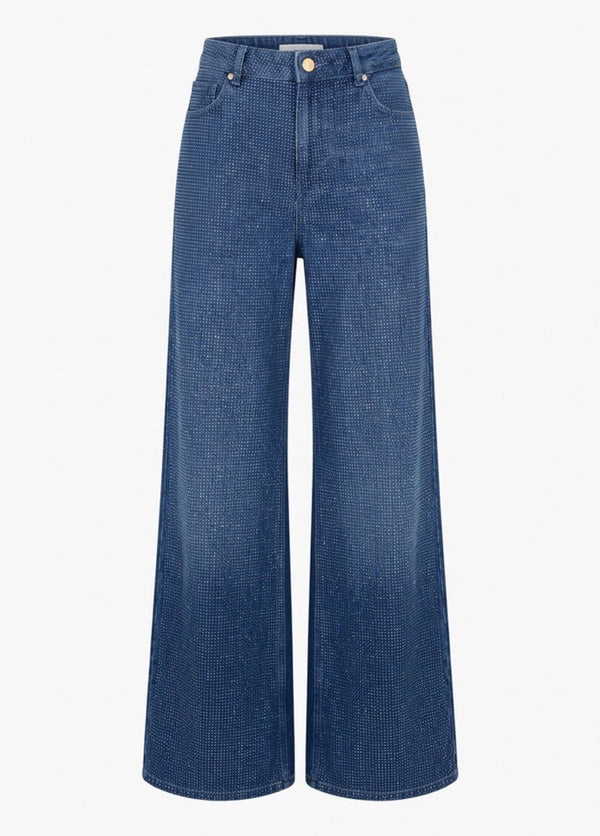 WOMEN'S INDIGO DENIM TROUSERS